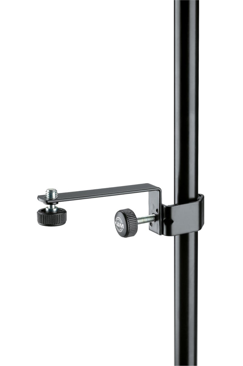 KM K&M KÃ¶nig & Meyer 23600.500.55 Microphone Bar Mount Up to Four Mics or Boom Arms | â…â€ Threaded Connector | Swivels 360Â° | All One Piece | Steel Construction Made in Germany Black - EU Version - Image 1